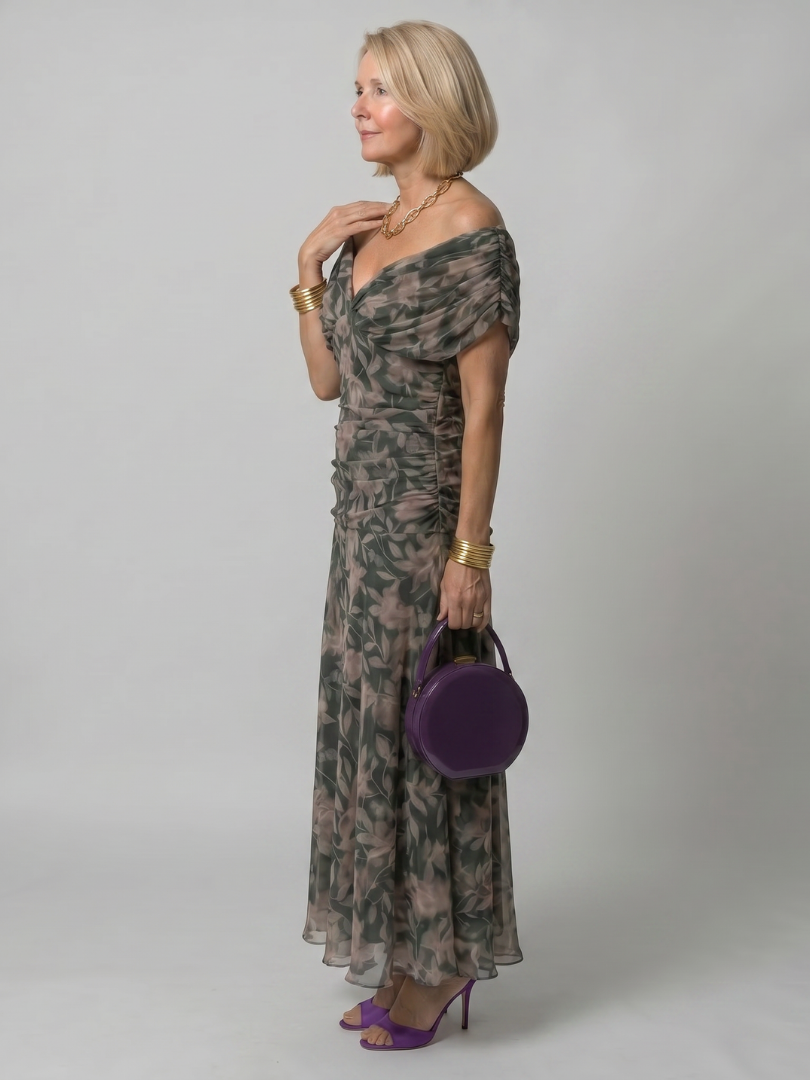 Calen™ Vestito Midi Off Shoulder