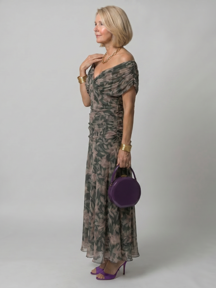 Calen™ Vestito Midi Off Shoulder