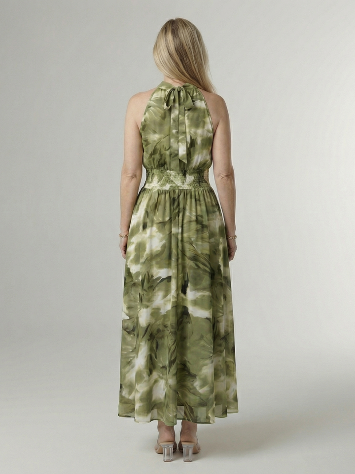 Abito Midi con Collo All'Americana Sylin™