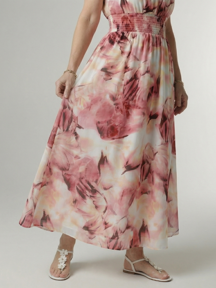 Abito Midi con Collo All'Americana Sylin™