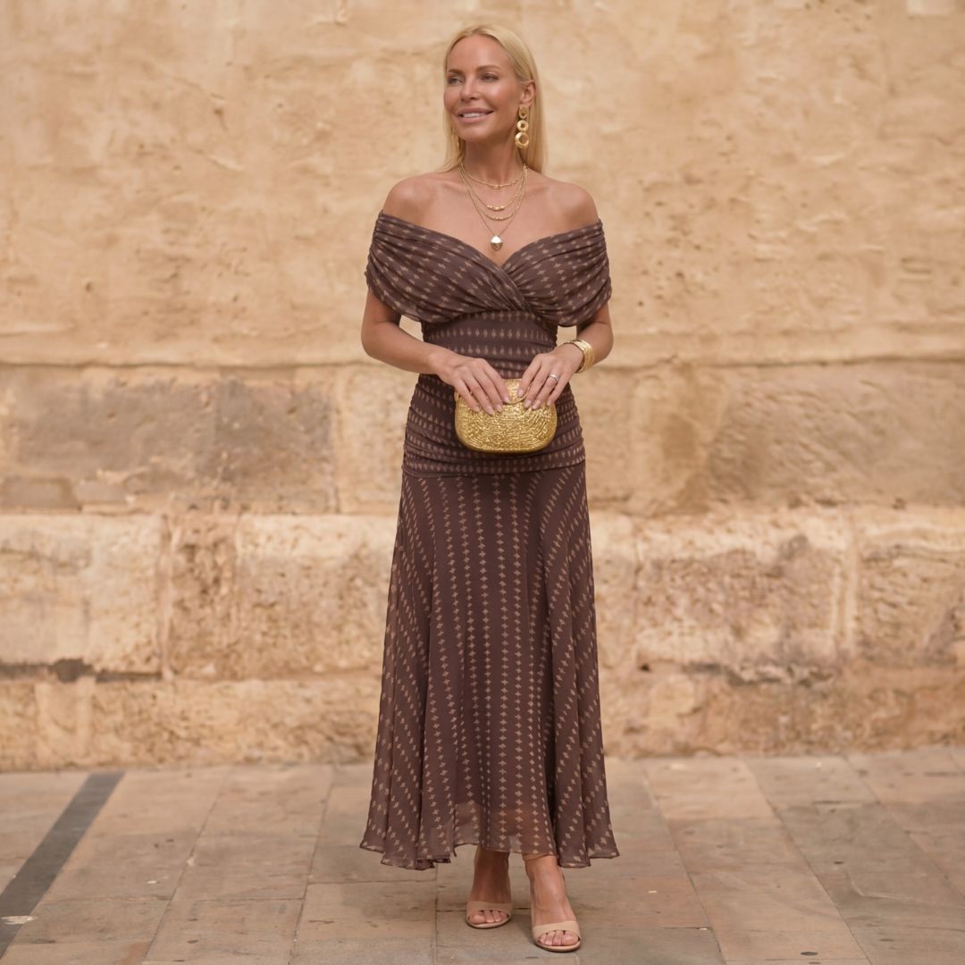 Sienna | Abito Geometrico Fluttuante