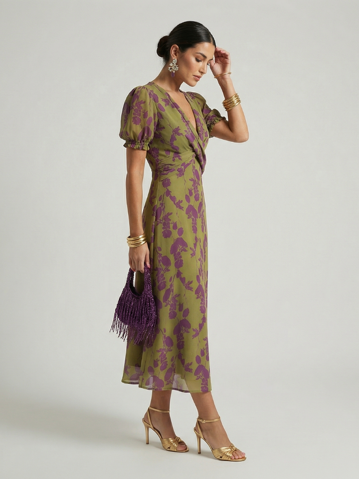 Virel™ Abito Midi Floreale Relaxed