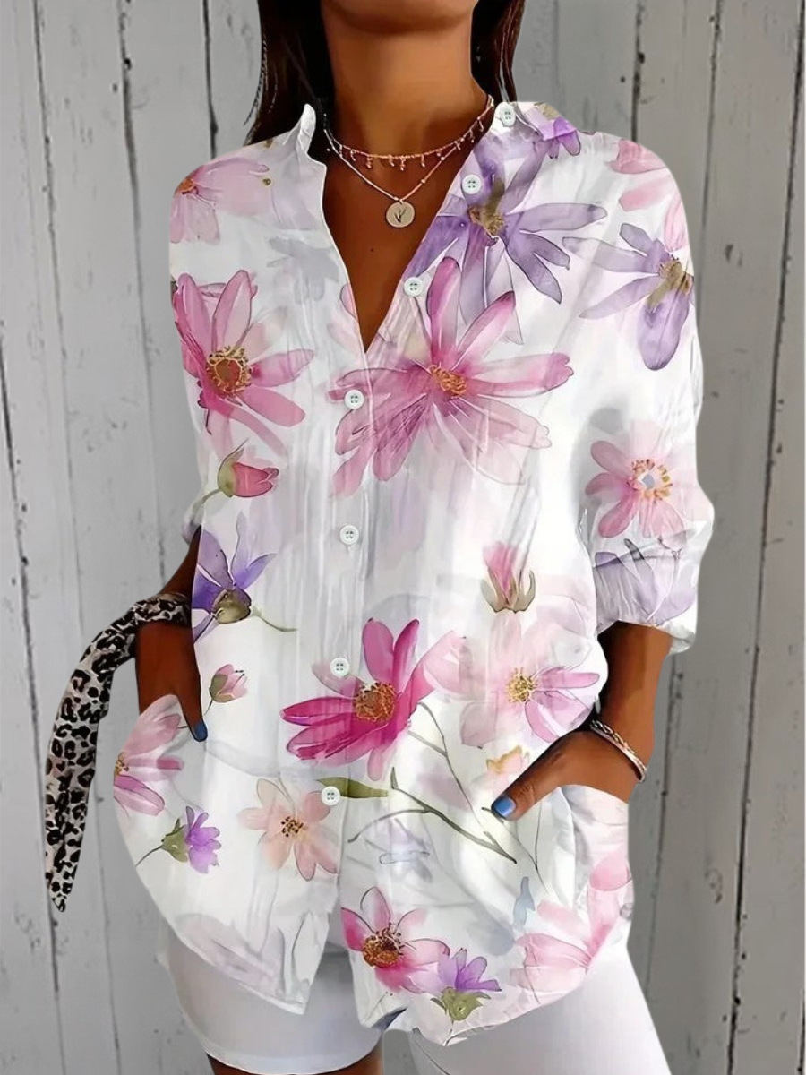 Delilah | Blusa Artistica Vivace con Bottone