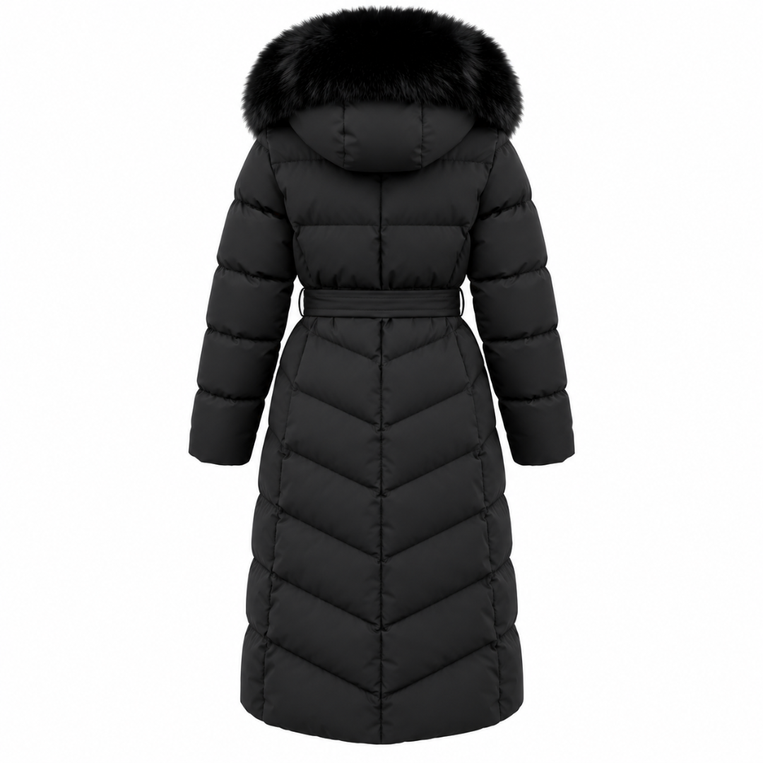 BROOKLYN | Lungo cappotto trapuntato con cappuccio
