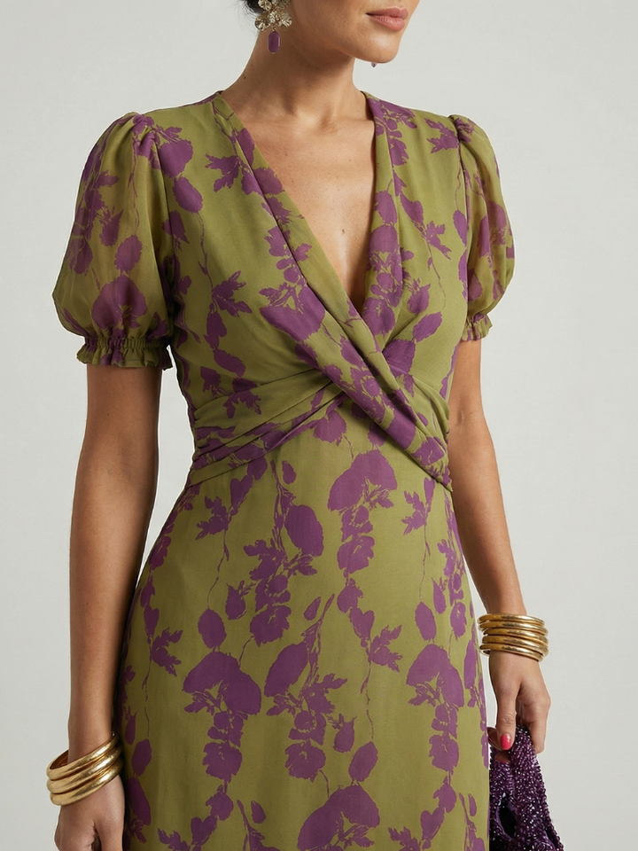 Virel™ Abito Midi Floreale Relaxed