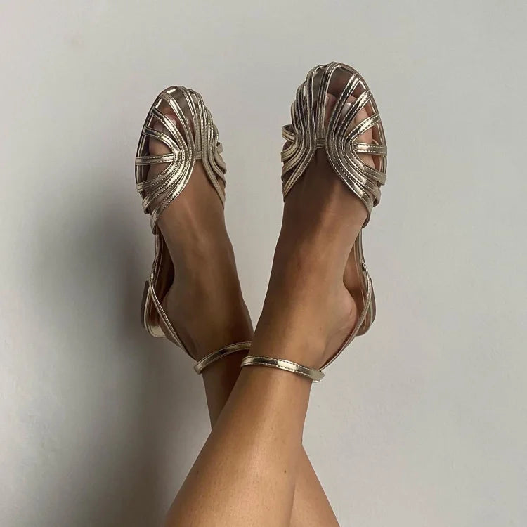 Vittoria | Sandali Gioiello Oro