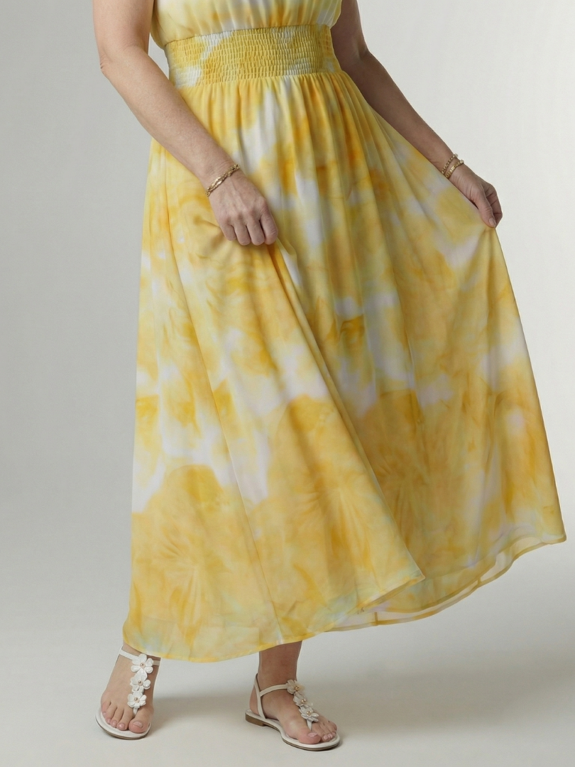 Abito Midi con Collo All'Americana Sylin™