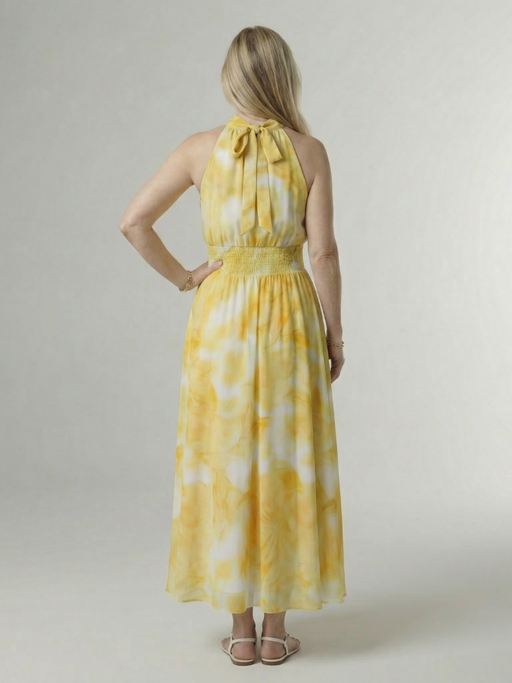 Abito Midi con Collo All'Americana Sylin™