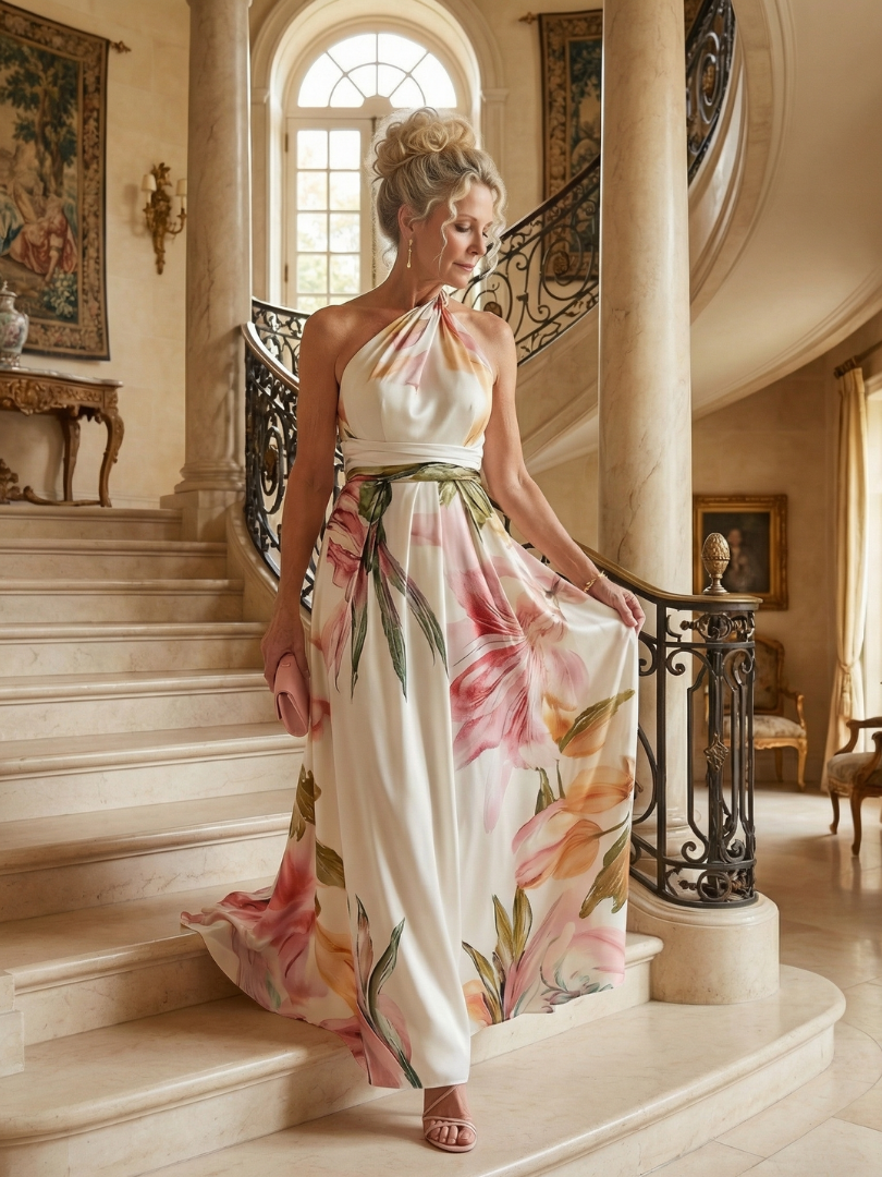 Abito Maxi Floreale Leggero Amiel™