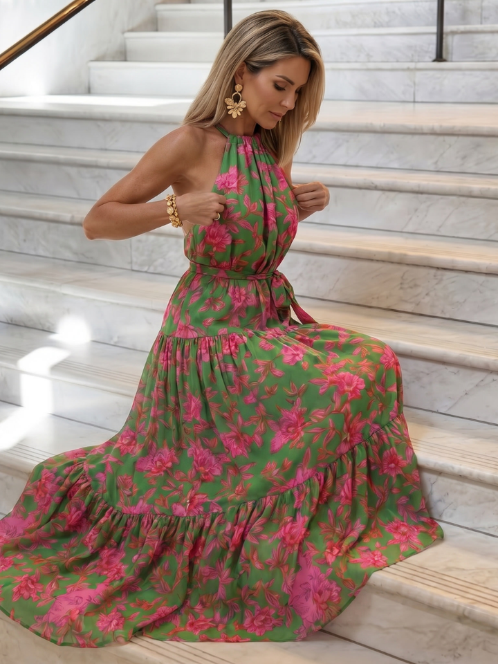 Rowen™ Abito Midi con Scollo All'americana