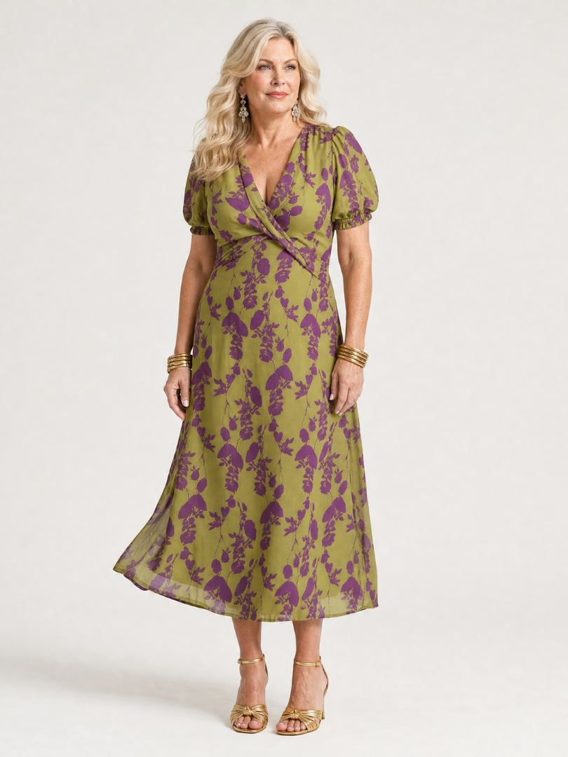 Virel™ Abito Midi Floreale Relaxed