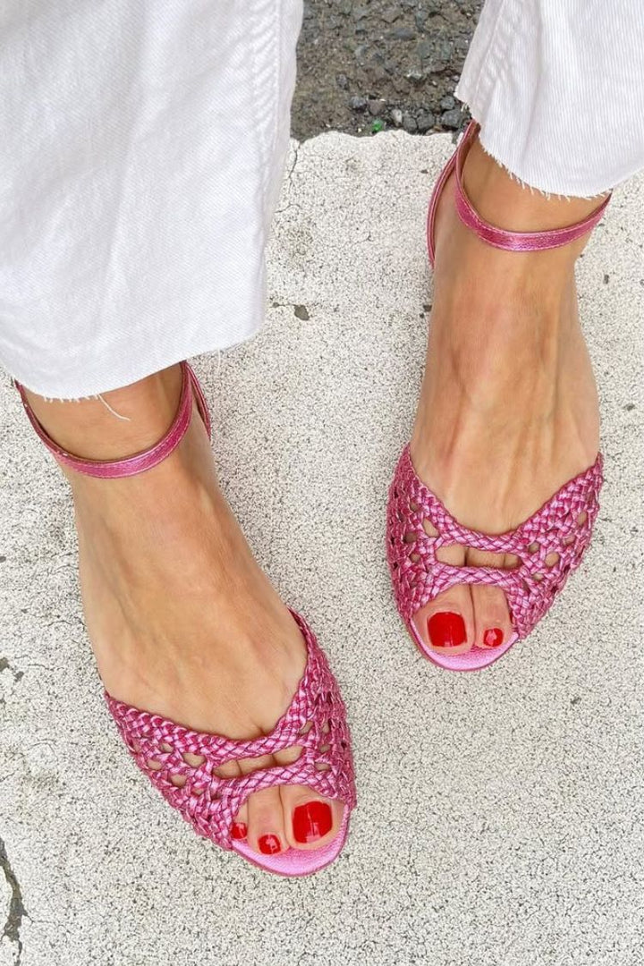 Isadora | Sandali in Oro Intrecciati