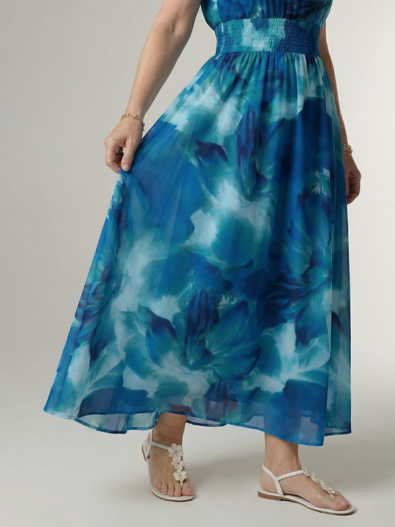 Abito Midi con Collo All'Americana Sylin™