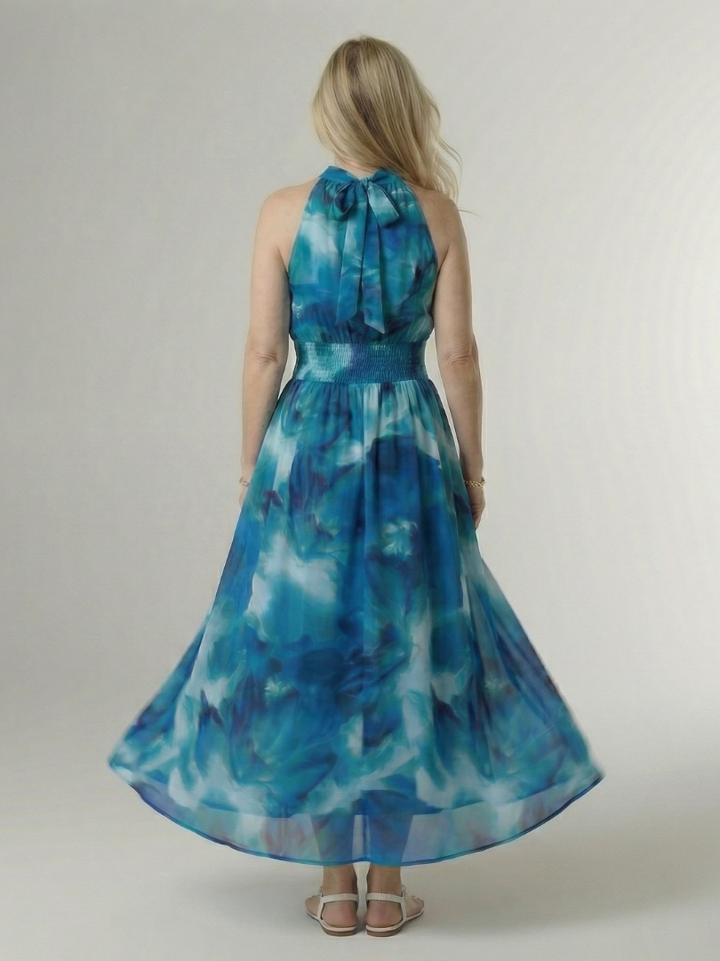 Abito Midi con Collo All'Americana Sylin™
