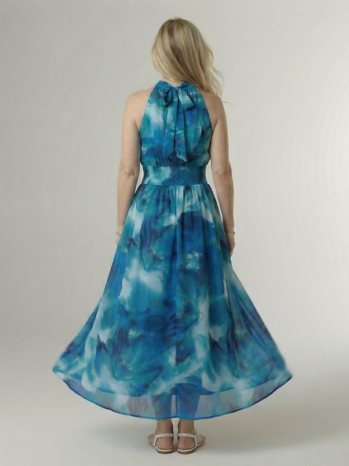 Abito Midi con Collo All'Americana Sylin™