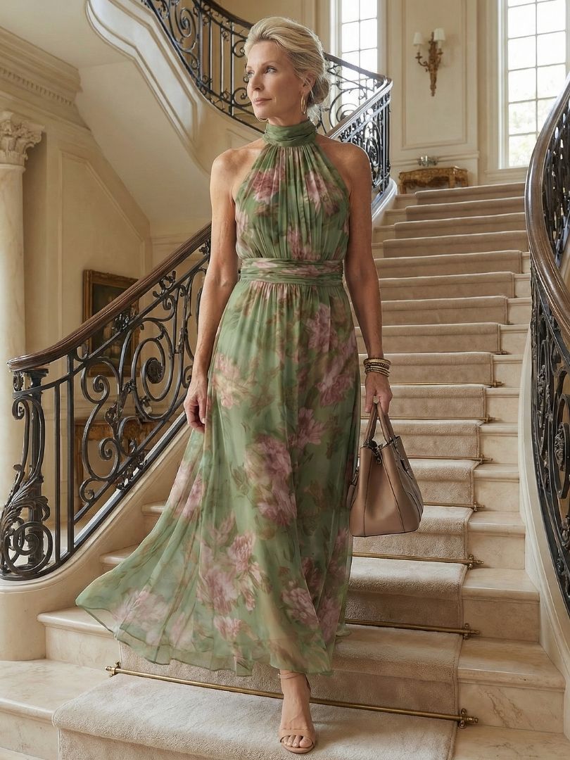 Mirelle™ Abito Midi con Spalle Scoperte