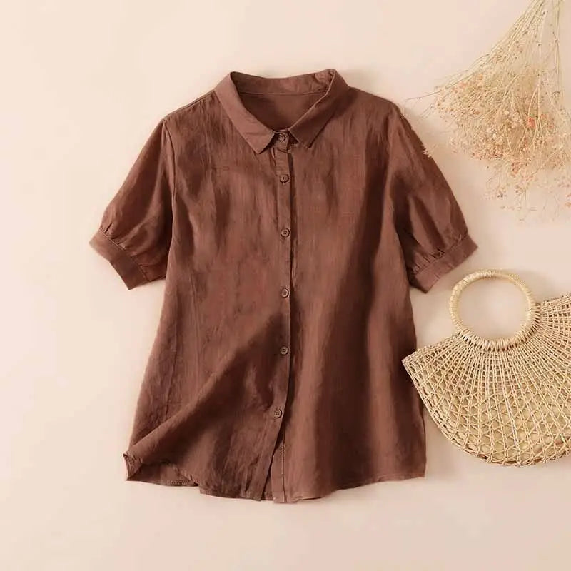 Pamela™ | Camicia Casual con Bottoni