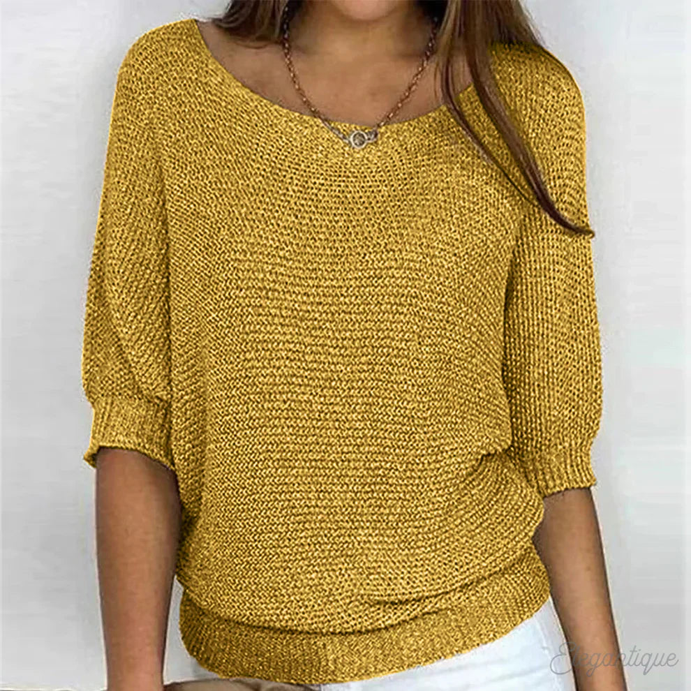 Luigia | Maglione elegante in maglia intrecciata