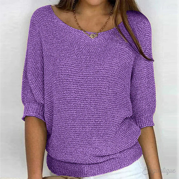 Luigia | Maglione elegante in maglia intrecciata