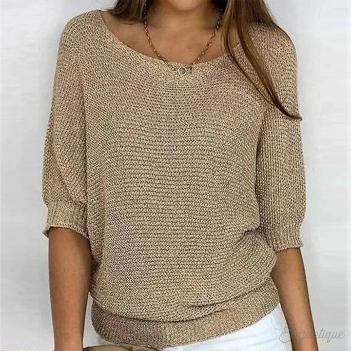Luigia | Maglione elegante in maglia intrecciata